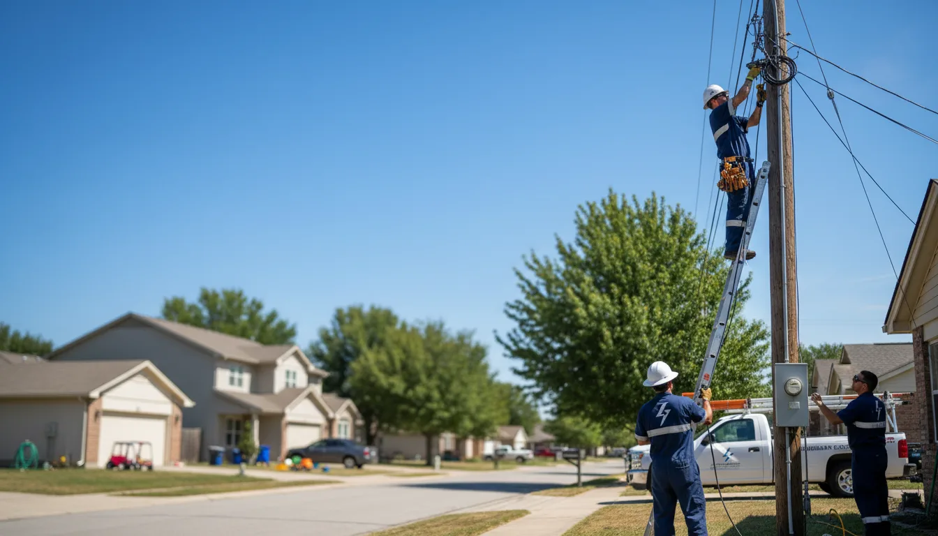 Residential electrician providing installation services in Temple, GA
